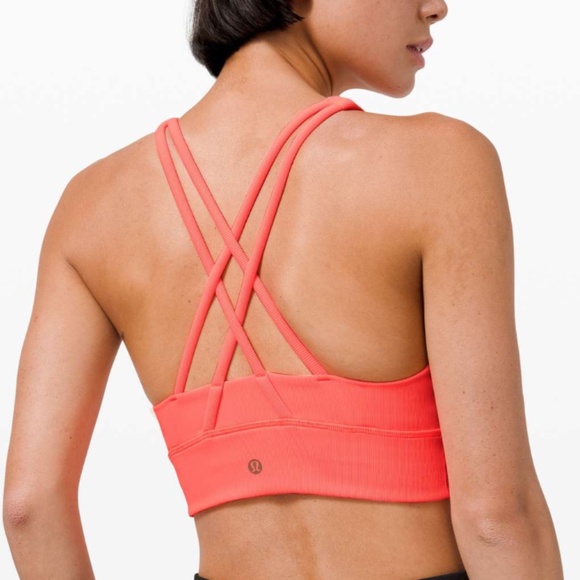 Lululemon Energy Bra High Neck Long Line Rib *Medium Support Size 6 - Picture 2 of 7